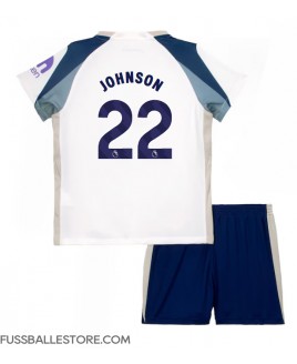 Günstige Tottenham Hotspur Brennan Johnson #22 Heimtrikotsatz Kinder 2025-26 Kurzarm (+ Kurze Hosen)